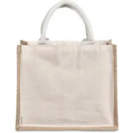 Okiyo Chinsai Midi Jute & Cotton Tote Front